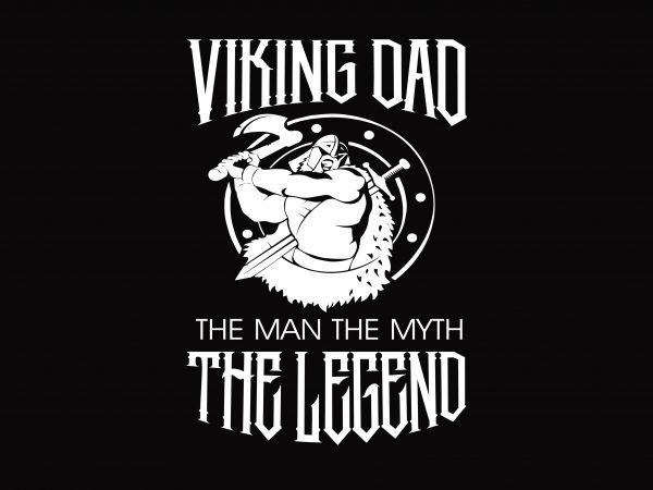 Viking Dad t shirt design png Viking Dad t shirt design png
