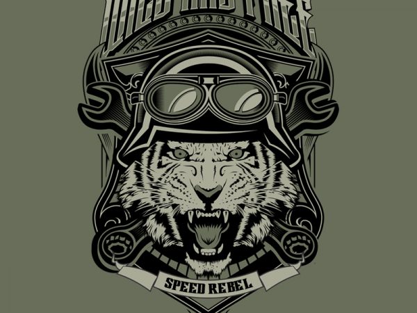 Wild and free vector shirt design Wild and free vector shirt design