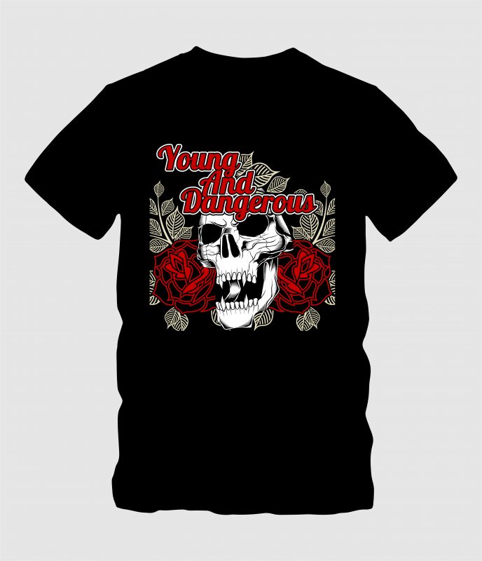 Young and Dangerous tshirt design for merch by amazon