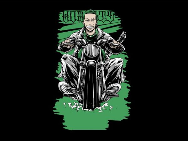 Zoro gangster rider buy t shirt design