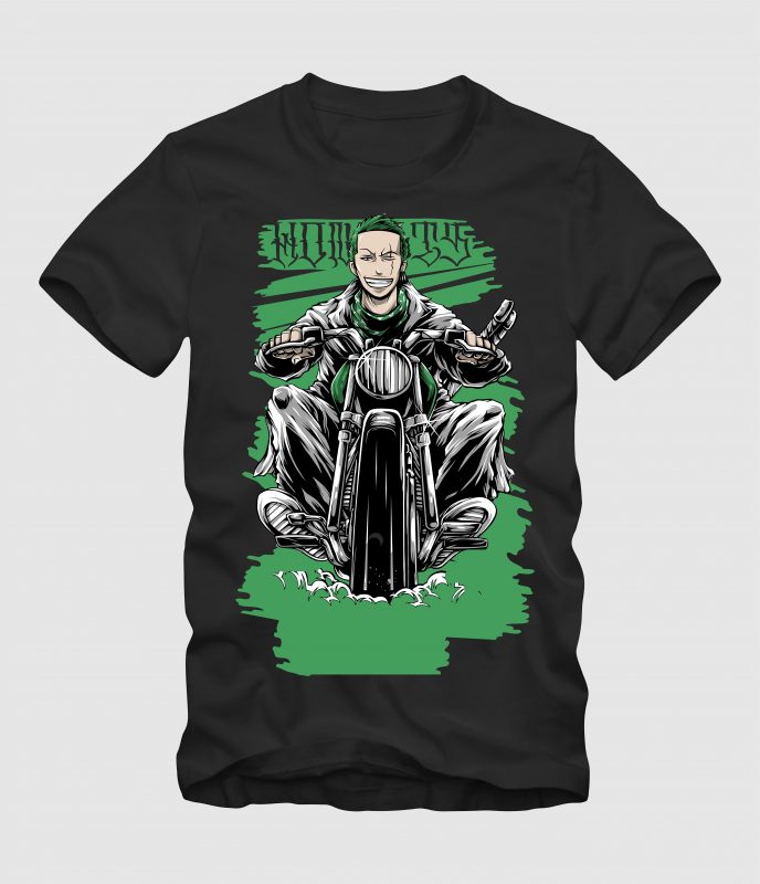 Zoro Gangster Rider tshirt factory