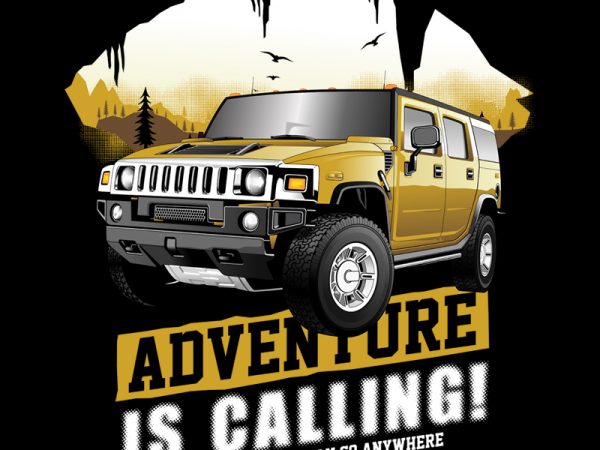 Adventure commercial use t-shirt design