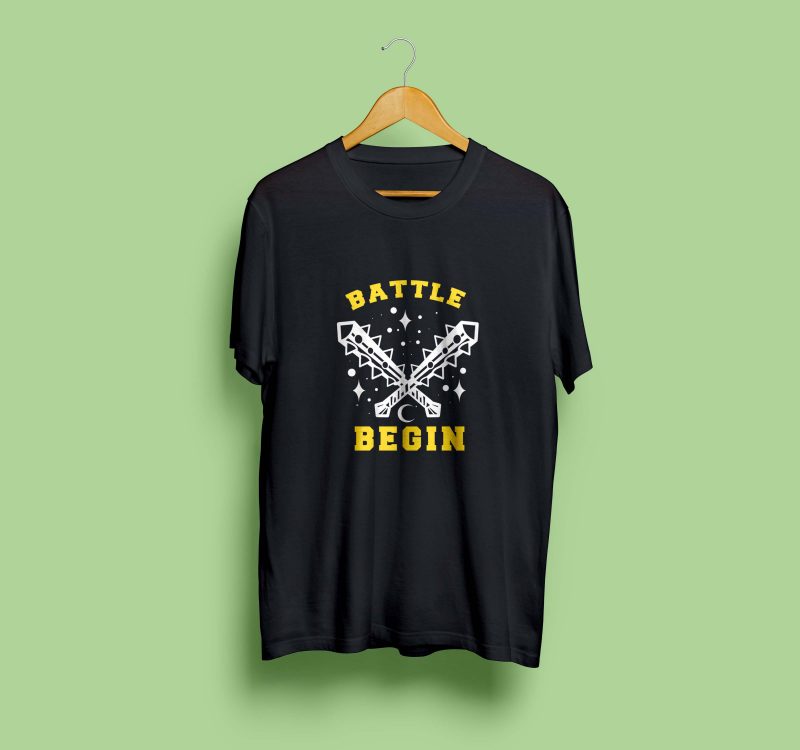 batle begin tshirt design t shirt design png