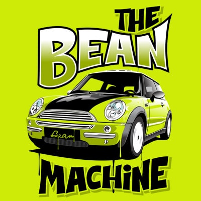 Bean machine vector t shirt design for download