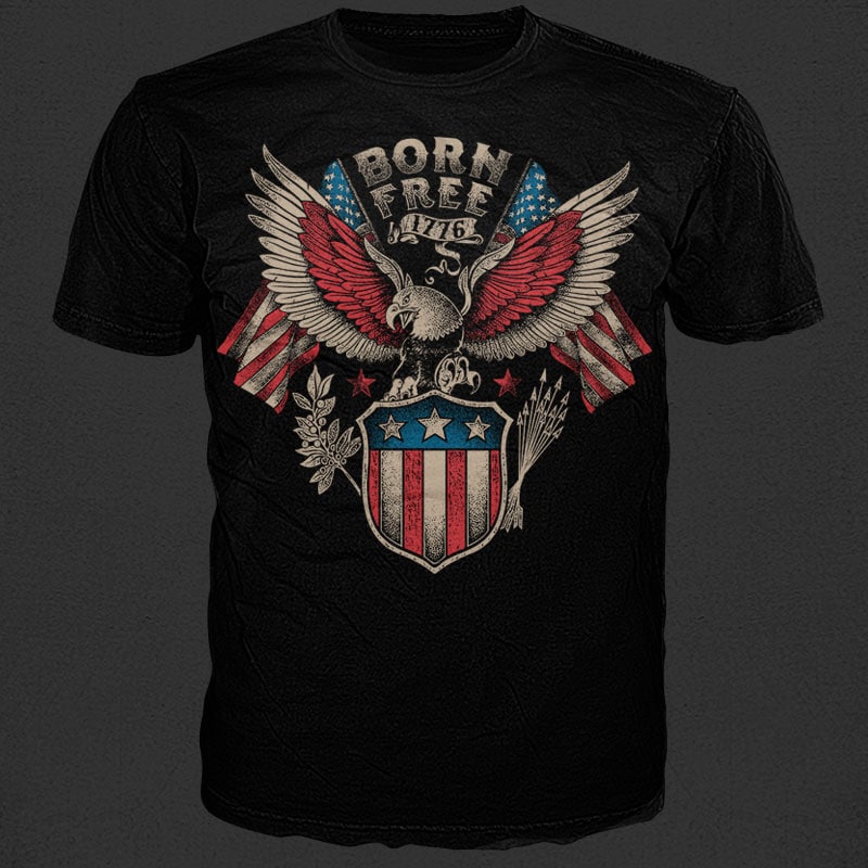 Born Free t shirt designs for teespring