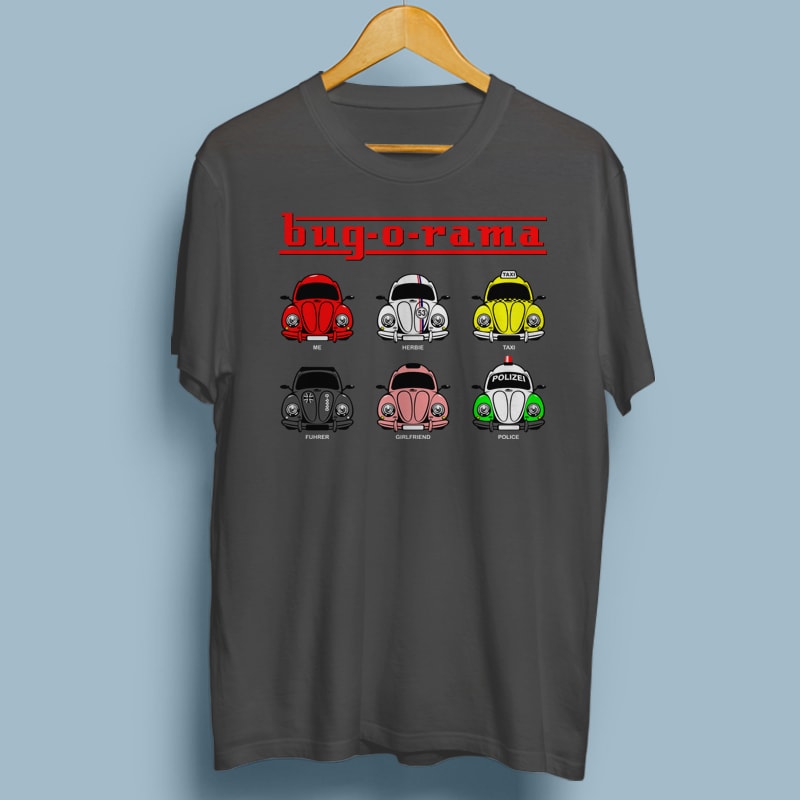 BUG-O-RAMA commercial use t shirt designs