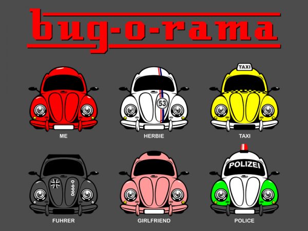 Bug-o-rama buy t shirt design for commercial use