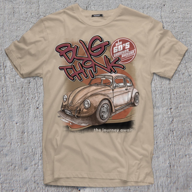 BUG THINK tshirt design for sale