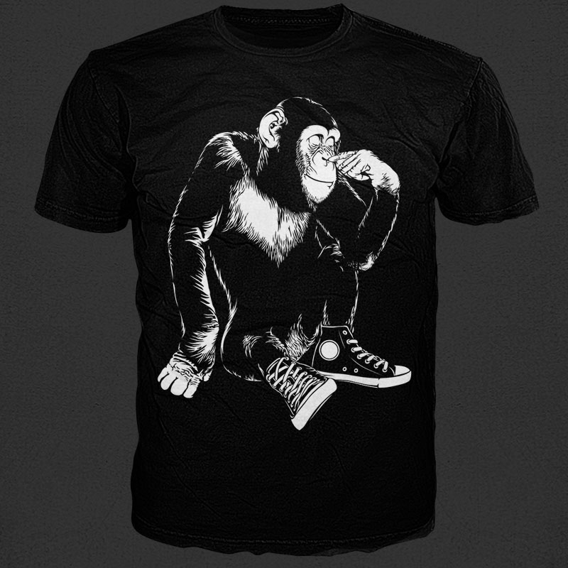 chimp vader t shirt designs for sale