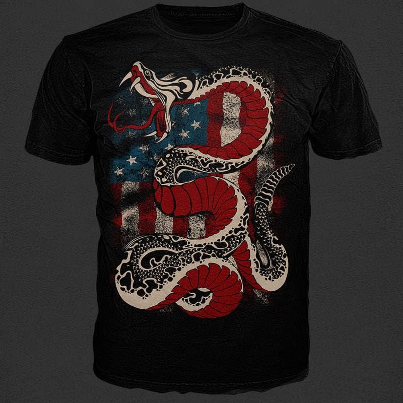 Don’t tread on me t shirt designs for merch teespring and printful