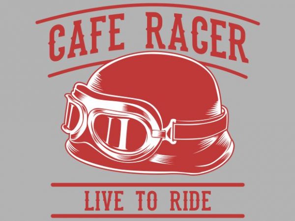 Cafe racer retro helmet design for t shirt Cafe racer retro helmet design for t shirt