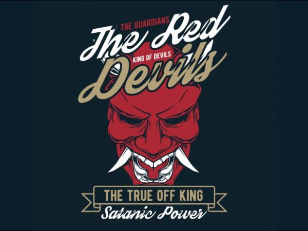 The reds devil t shirt design png