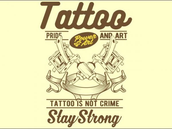 Tattoo machine design for t shirt