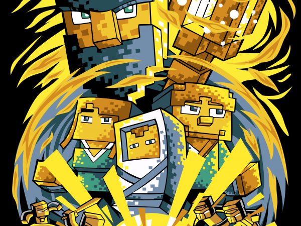 Minecraft game t-shirt design