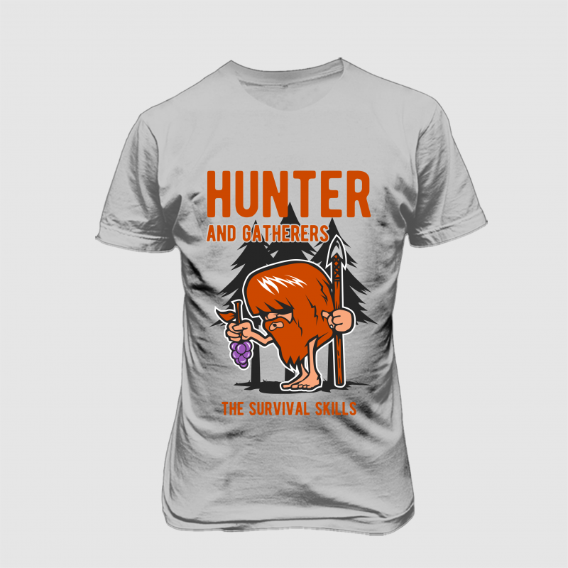 hunter and gatherers vector t shirt design