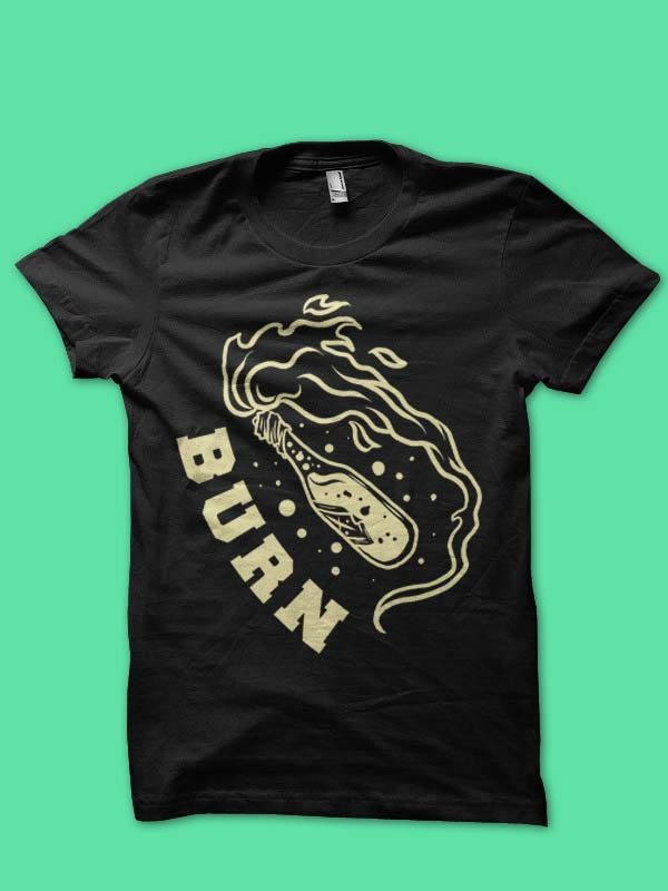 burn tshirt design tshirt design for merch by amazon