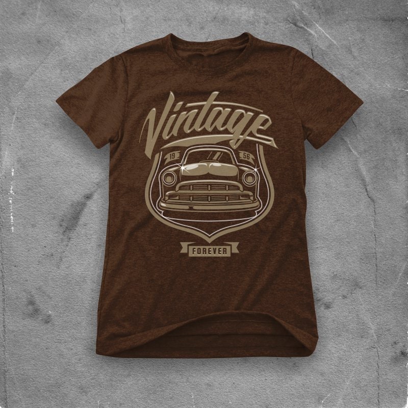 Vintage forever tshirt design for sale