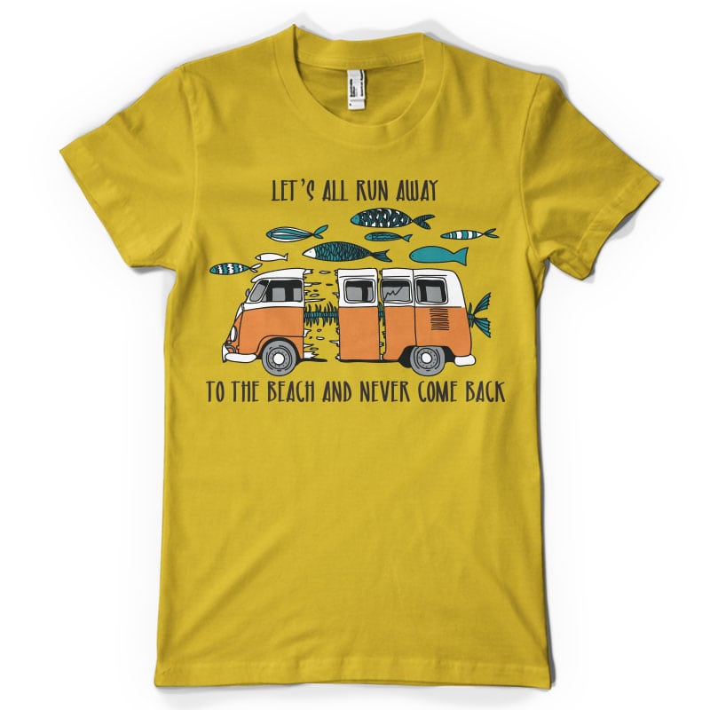 Let’s go to the beach buy tshirt design