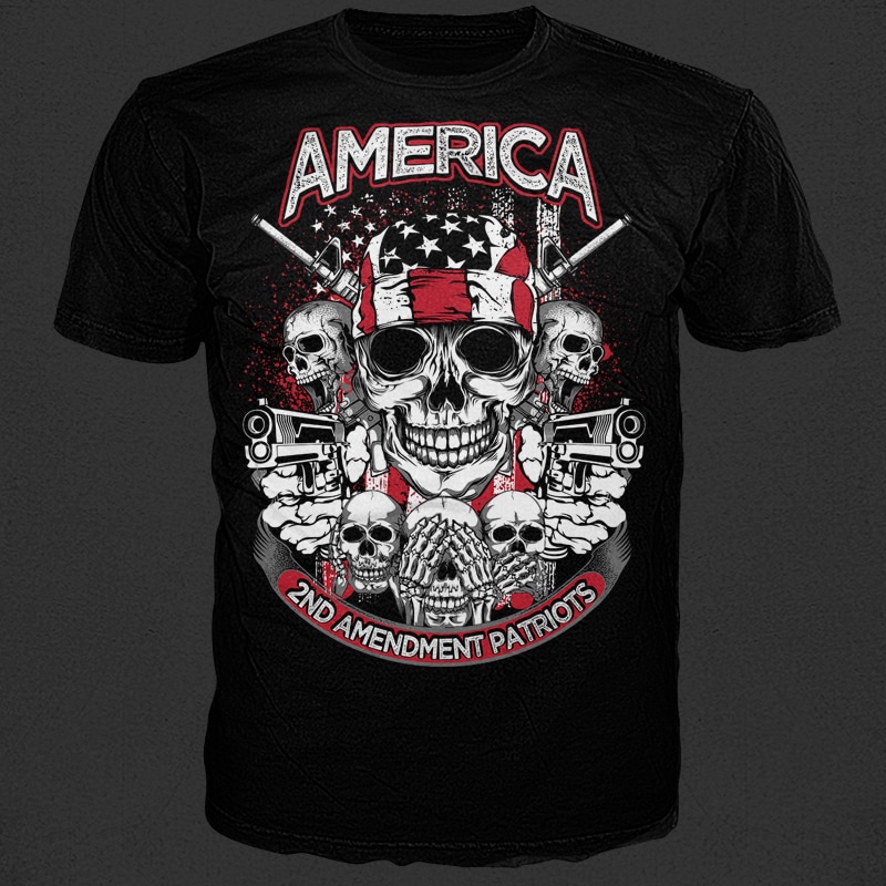 2nd amendement commercial use t shirt designs