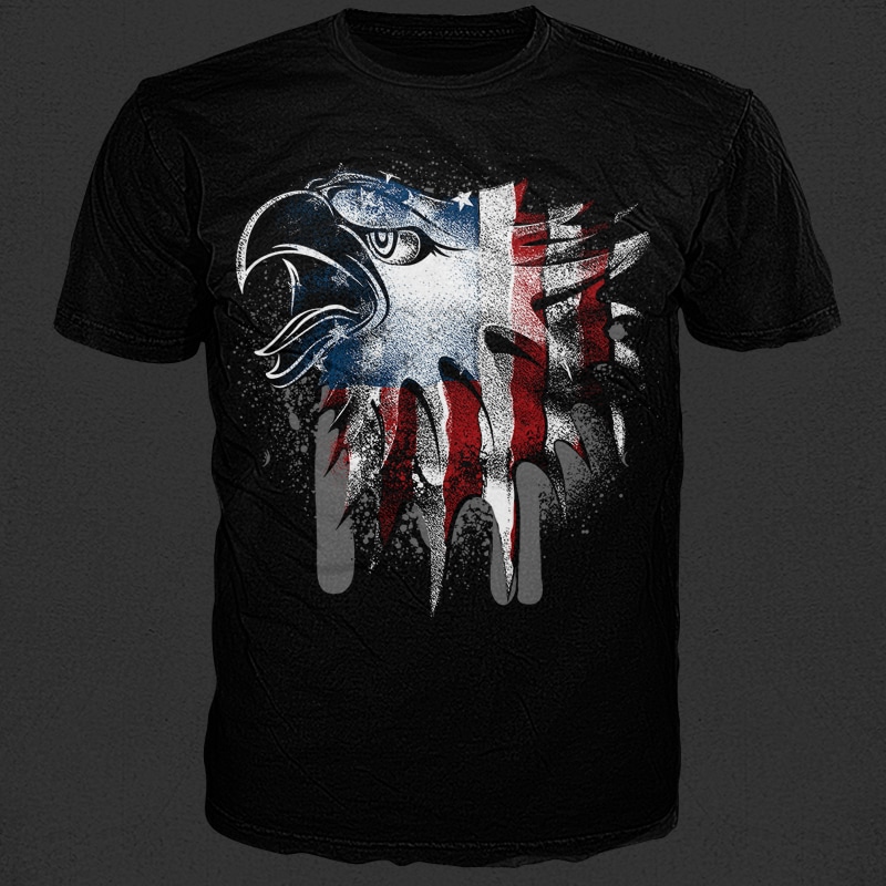 Overlay Eagle Flag buy t shirt design