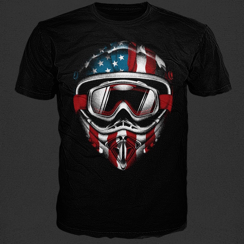 American Helmet t shirt design png