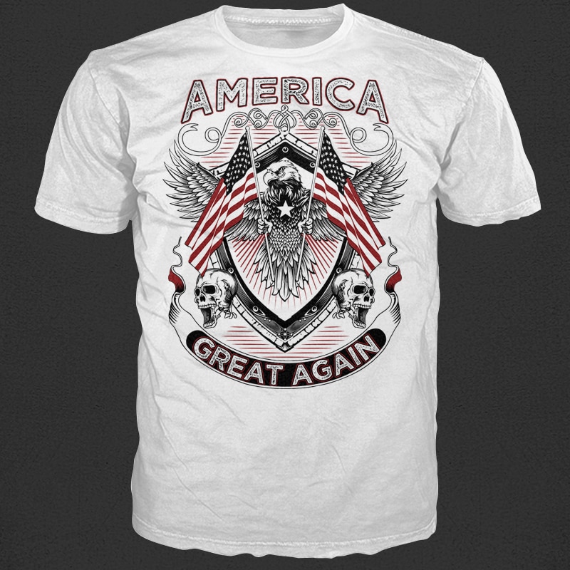 America Great t shirt designs for print on demand
