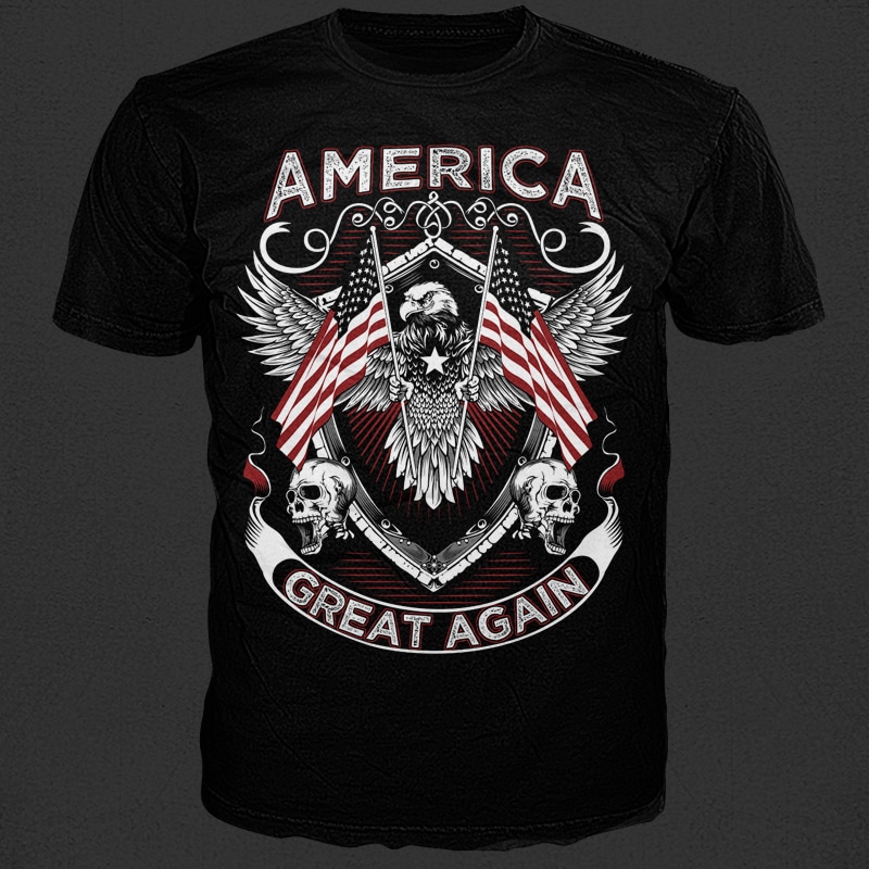 America Great t shirt designs for print on demand