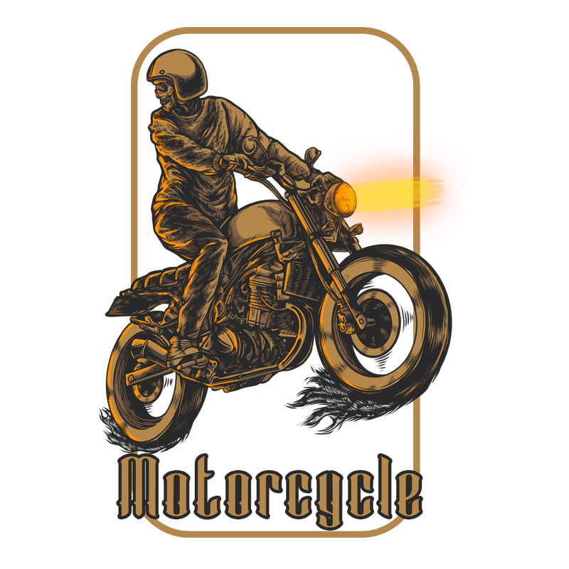 motorcycle t shirt designs for printful