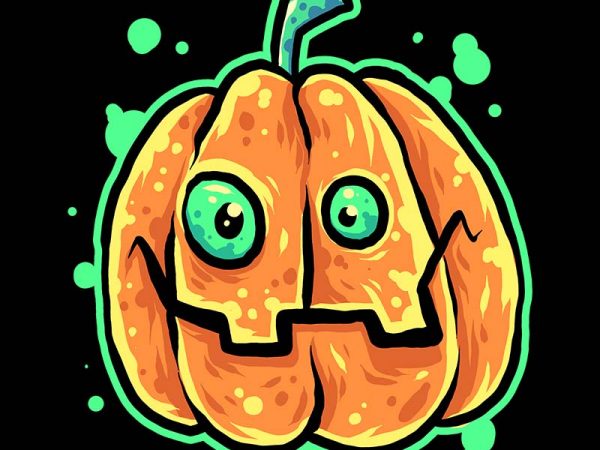 Pumkin smile tshirt design