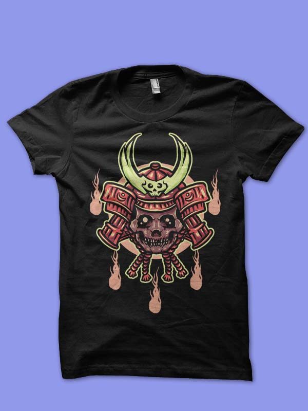 zombie ronin tshirt design t-shirt designs for merch by amazon
