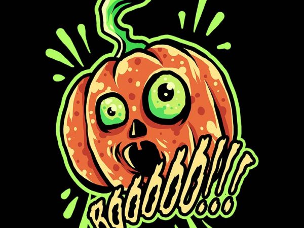 Shocked pumkin tshirt design