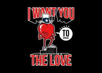 spread the love tshirt design vector