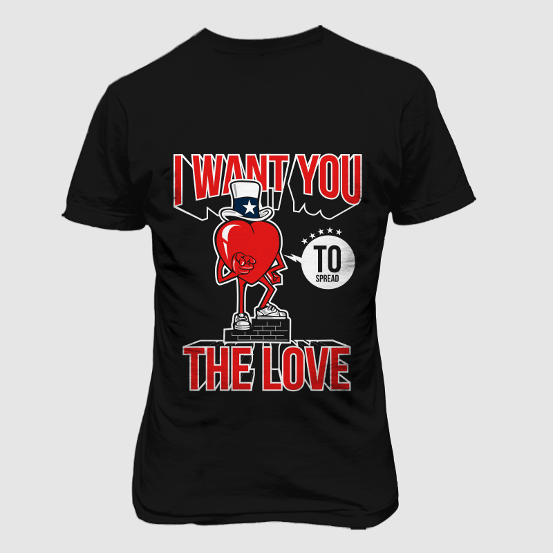 spread the love buy t shirt design