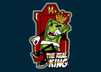 the real king tshirt design for sale