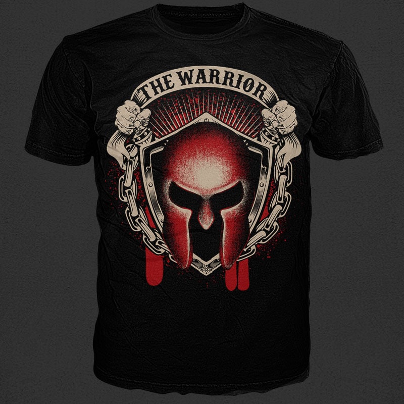 The Warrior vector t shirt design