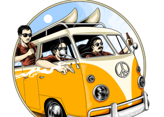 summer traveler t shirt design for download