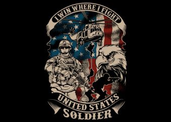 US soldier t shirt design png