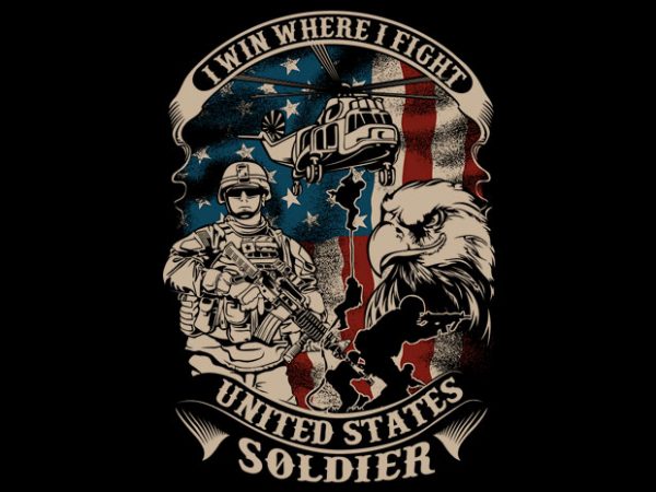 Us soldier t shirt design png