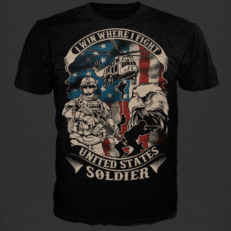 US soldier tshirt design for sale