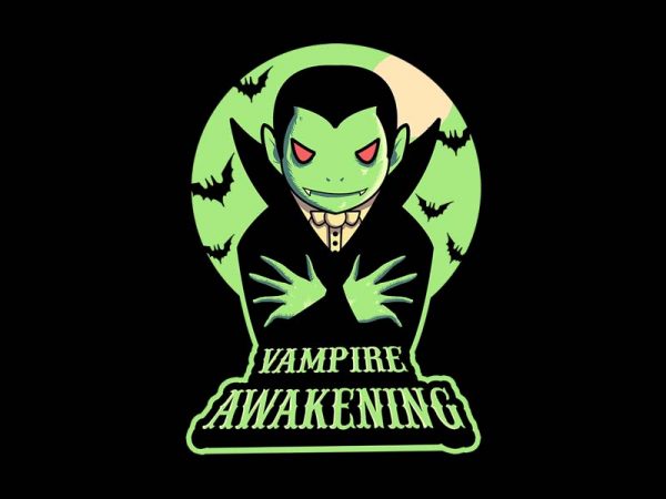 Vampire awakening tshirt design