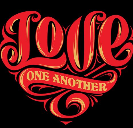 Love one another print ready vector t shirt design