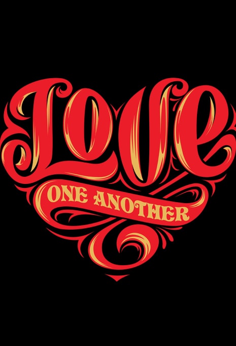 Love One Another Print Ready Vector T Shirt Design Buy T Shirt Designs