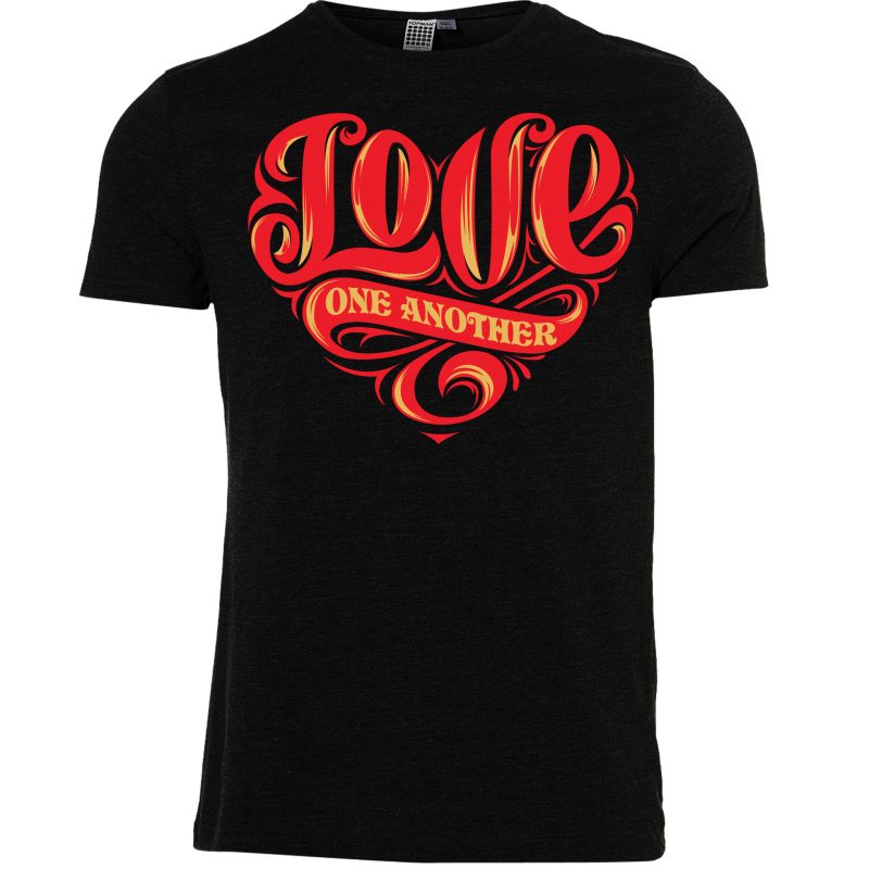 LOVE ONE ANOTHER vector t shirt design