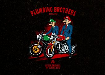 plumbing brothers Graphic t-shirt design