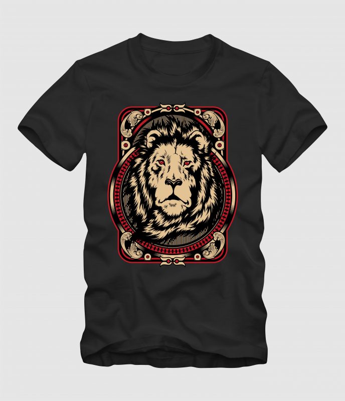 The King Of Jungle t shirt designs for merch teespring and printful