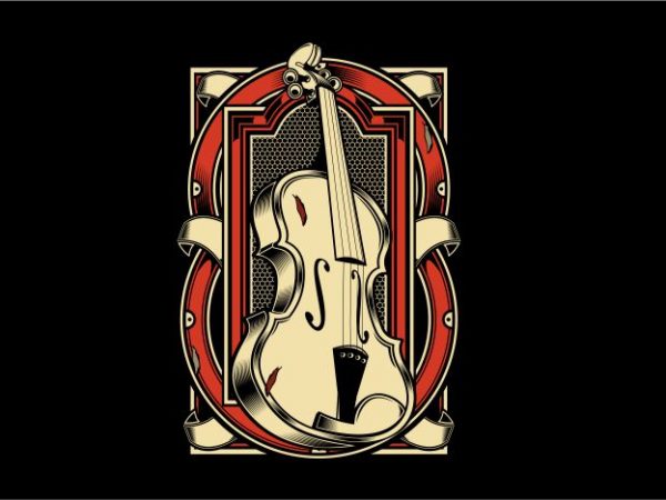 The violin buy t shirt design