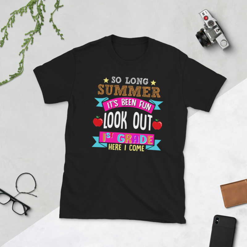 Back to School – 1st grade – Custom psd file, font and png tshirt-factory.com