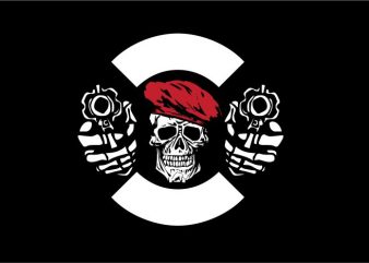 Dual Pistol vector t shirt design for download