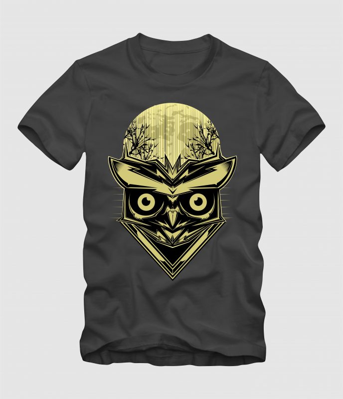 Owl in The Night buy tshirt design