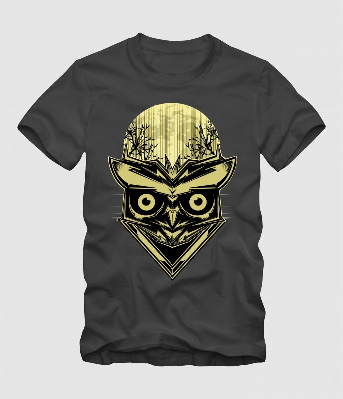 Owl in The Night buy tshirt design